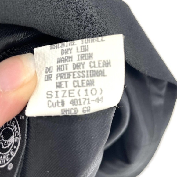 Laundry Shelli Segal Shift Dress Women’s Size 10 Black Compliance Alliance 1995 - Picture 7 of 8